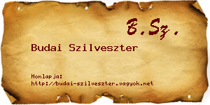 Budai Szilveszter névjegykártya